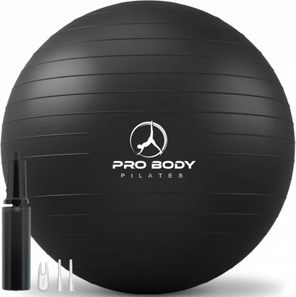 Exercise Ball - Multiple Sizes Gym Grade Balance Ball for Fitness, Yoga, Workout, Pregnancy & Physical Therapy